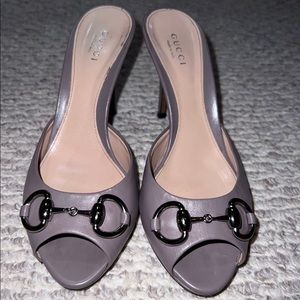 Lavender Heeled Slide